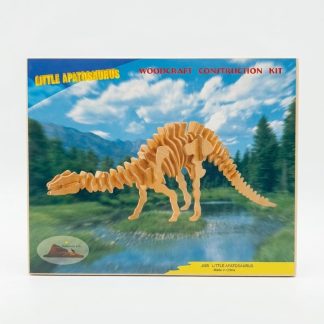 Rompecabeza de madera 3D incial apatosaurio