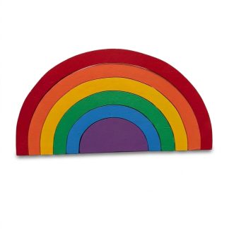 Arcoiris de madera