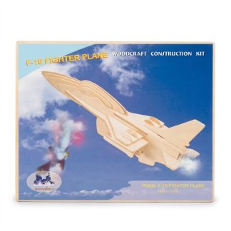 Rompecabeza de madera 3D inicial Avion de combate