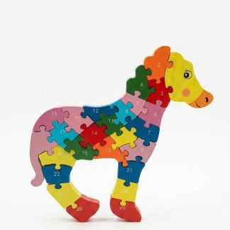Rompecabeza 3D letras y numeros caballo