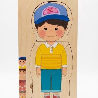 juego de encastre por niveles cuerpo humano nene