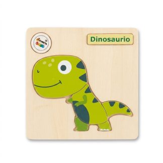 Rompecabeza Dino Delgado Verde