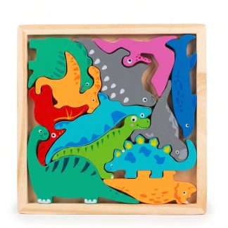 Encastre Figuras Geométricas Dinos
