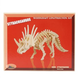 Rompecabeza de madera 3D incial  styracosaurio