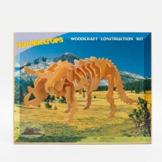 Rompecabeza de madera 3D incial triceratops